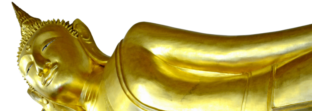 gouden liggende boeddha